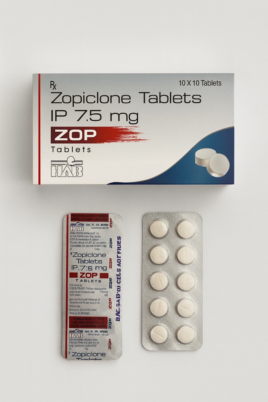 ZOP Tablets – Zopiclone Tablets IP 7.5 mg