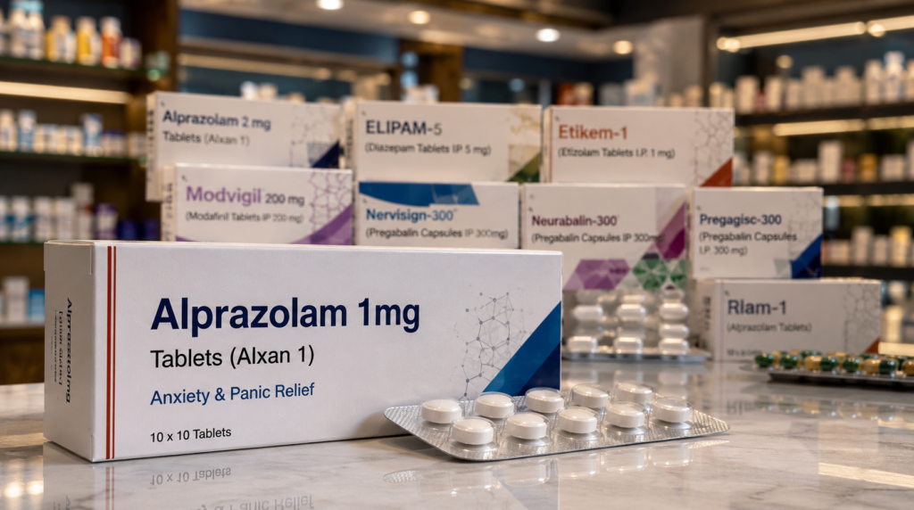 Alprazolam 1mg Tablets UK – Anxiety & Panic Relief Medicine